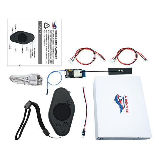 Flipsky Hall Sensor Throttle Remote Controller VX4 PRO Self-Contained Feature Buttons Color Display Eskate Remote
