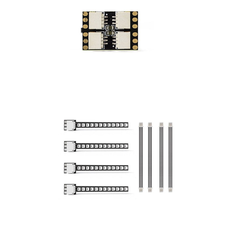 Tira de luces LED HGLRC y minicontrolador para brazo de estructura de dron
