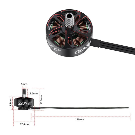GEPRC SPEEDX2 2207 1960KV2050KV Brushless Motor