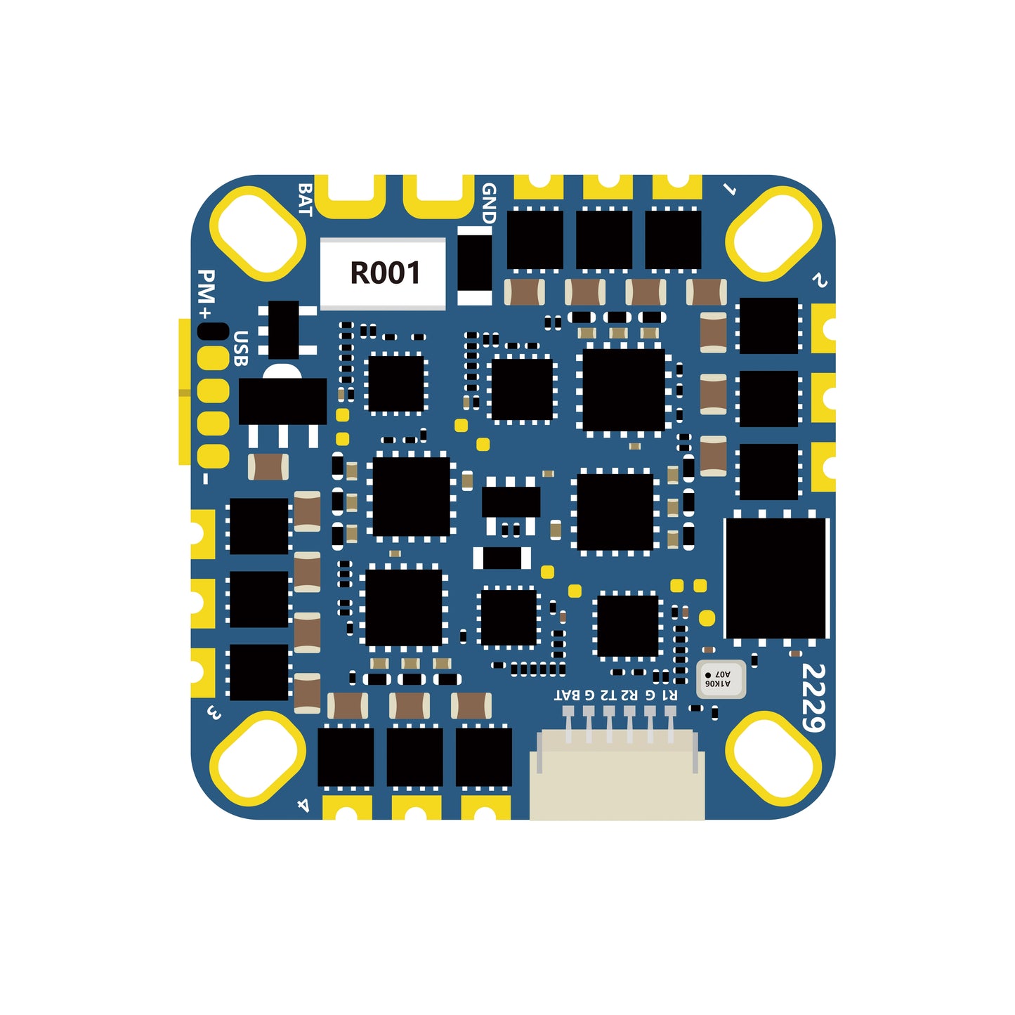 HAKRC F411 AIO F4126 Flight Controller BLHELI_S 20A 40A ESC