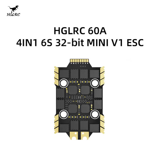 HGLRC 60A 4IN1 6S 32Bit MINI V1 ESC