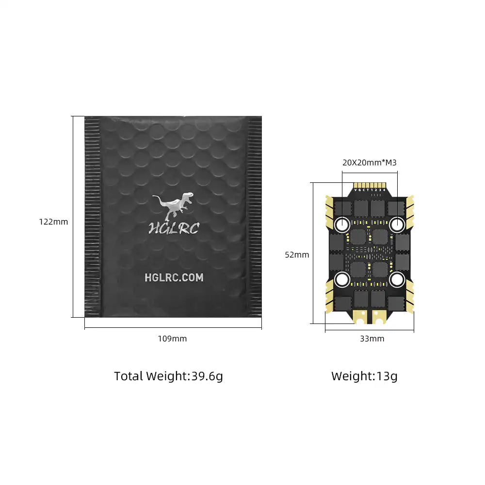 HGLRC 60A 4IN1 6S 32Bit MINI V1 ESC