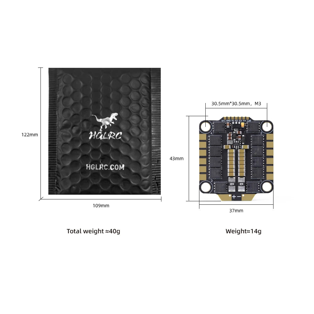 HGLRC 60A 6S V1 4-in-1 ESC BLHELI_S