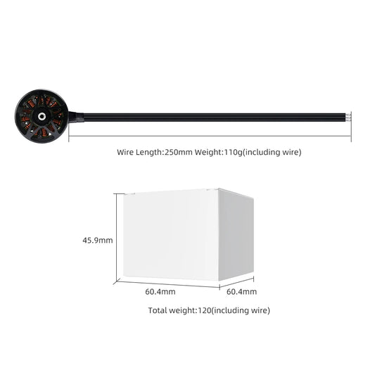 HGLRC MY3115 900KV Black Brushless Motor