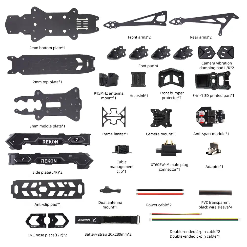 HGLRC Rekon7 PRO V2 7-Inch FPV Racing Long Range Frame 324mm Wheelbase