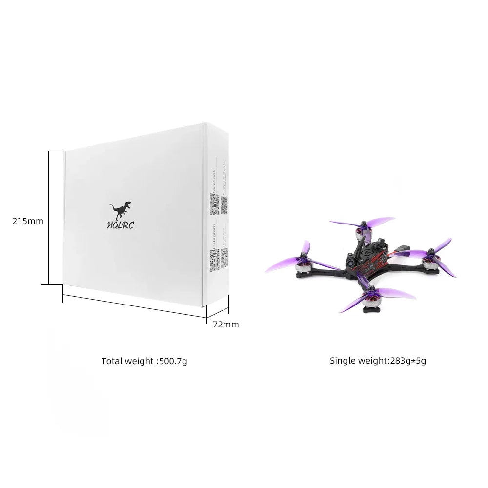 HGLRC Wind5 Lite V2 5inch Racing Quadcopter FPV Drone