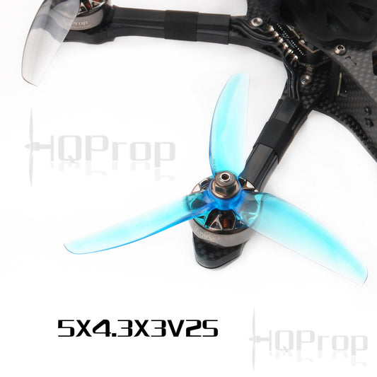 HQ Freestyle Prop 5X4.3X3V2S Light Grey (2CW+2CCW)-Poly Carbonate