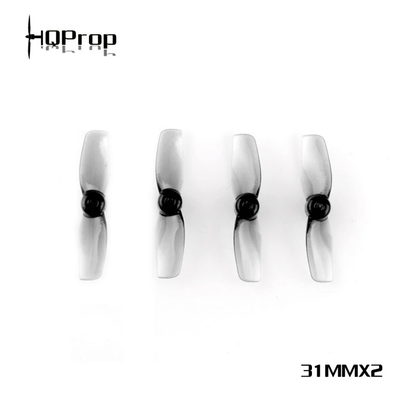 HQ Micro Whoop Prop 31MMX2 Grey (2CW+2CCW)-Poly Carbonate-1MM Shaft