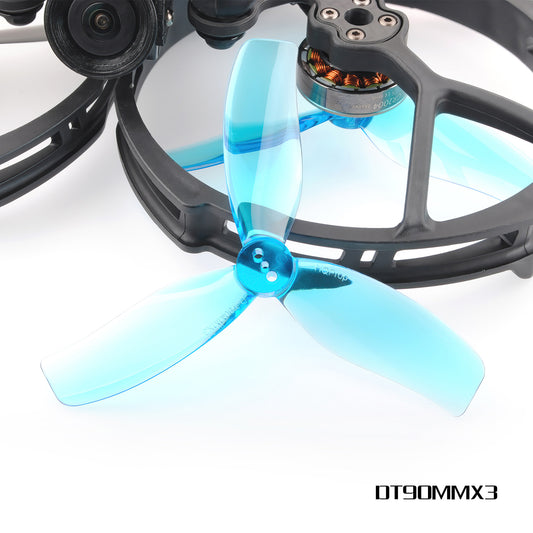 HQProp Duct-T90MMX3 for Cinewhoop Grey (2CW+2CCW)-Poly Carbonate
