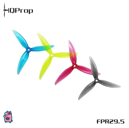 HQProp FlowerPig R29.5 Blue (2CW+2CCW)-Poly Carbonate