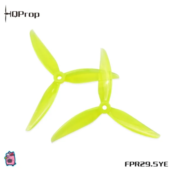 HQProp FlowerPig R29.5 Blue (2CW+2CCW)-Poly Carbonate