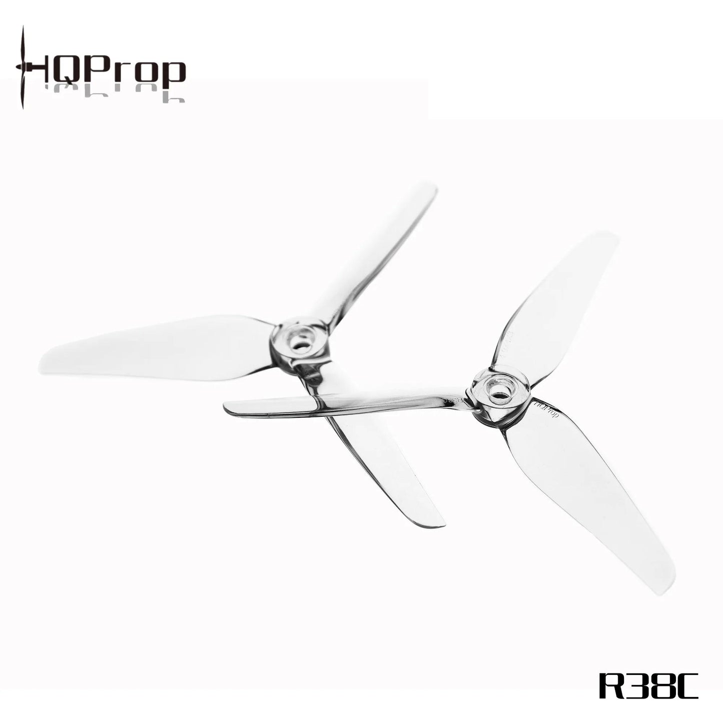 HQProp HeadsUp Racing R38C Clear-Poly Carbonate