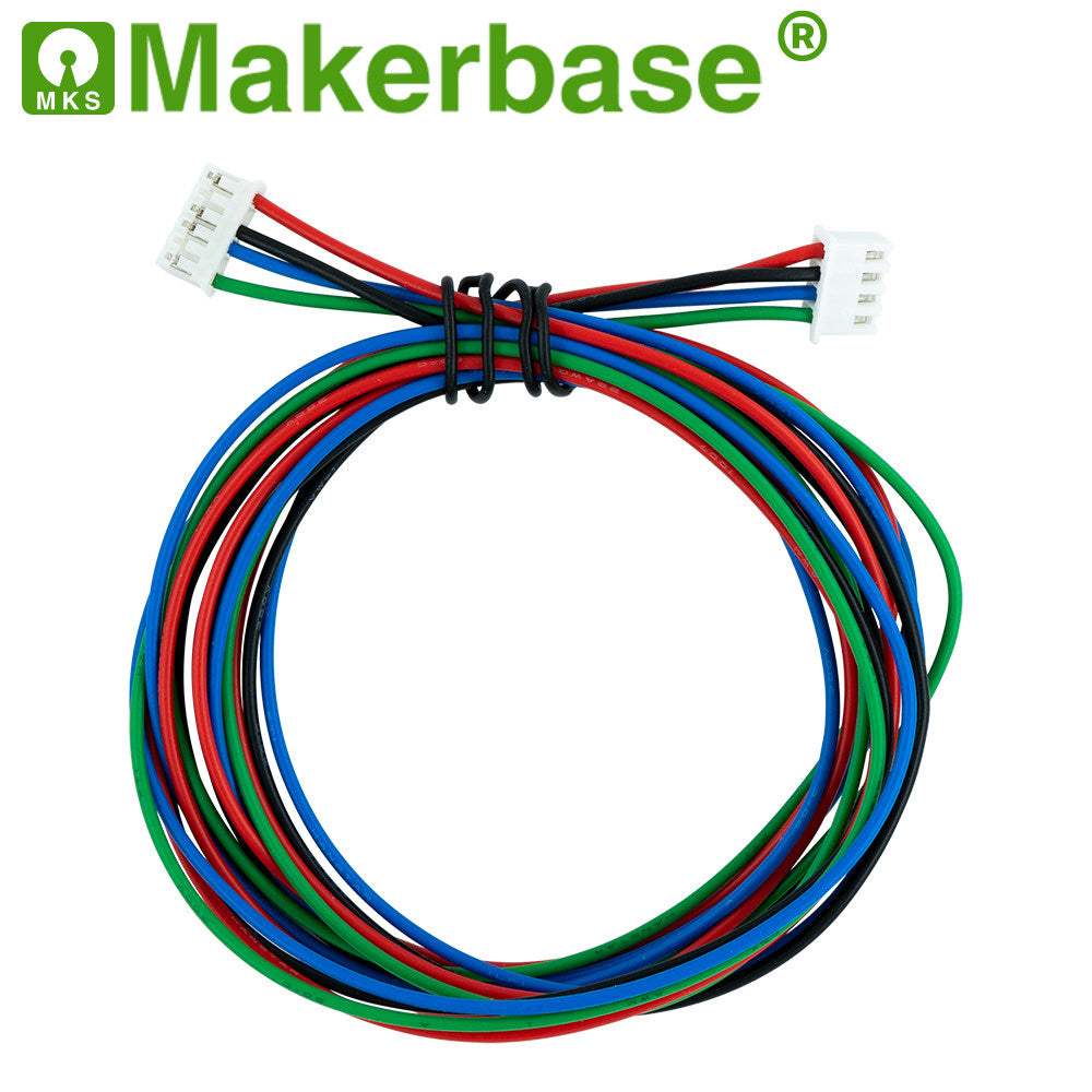 Makerbase 3D Printing Stepper Motor Cable 1M 4pin XH2.54 Female Connector