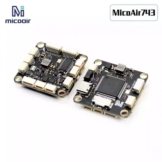 MicoAir 743 Stack with H743 BMI088 Flight Controller and 2-6S 50A Bluejay 4in1 ESC - 30x30mm