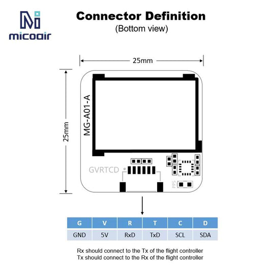 MicoAir MG-A01 GNSS GPS & Compass Module
