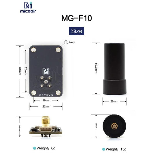 MicoAir MG-F10 Dual Band (L1+L5) GNSS Module