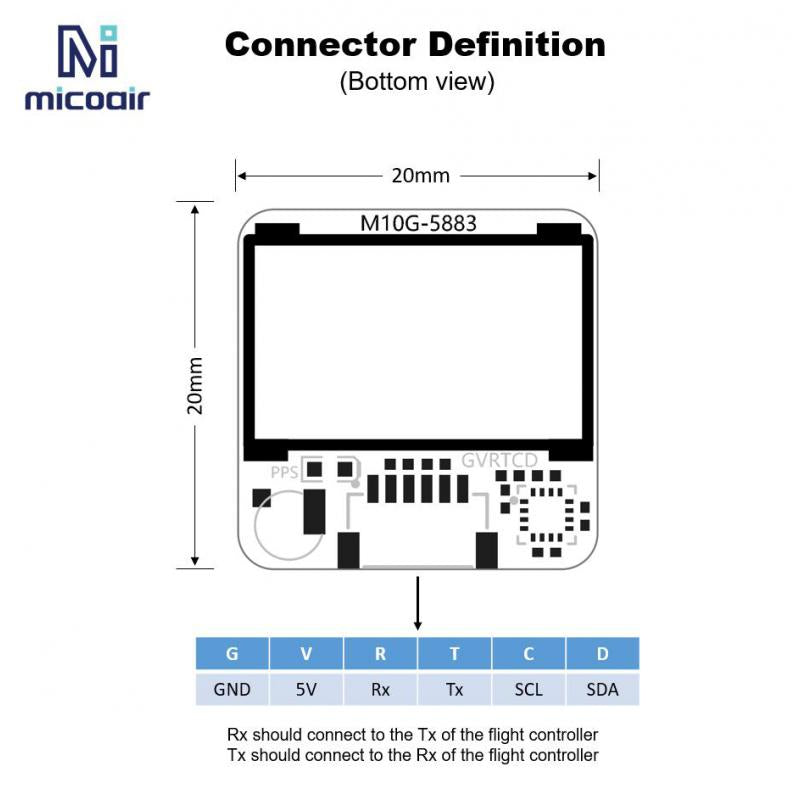 MicoAir M10G-5883 GNSS Module