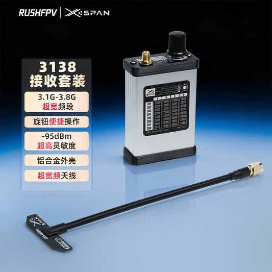 RUSHFPV 3.1G - 3.8G Ultra-wideband Receiver Antenna Kit for FPV, Fixed-wing and RC Aircraft