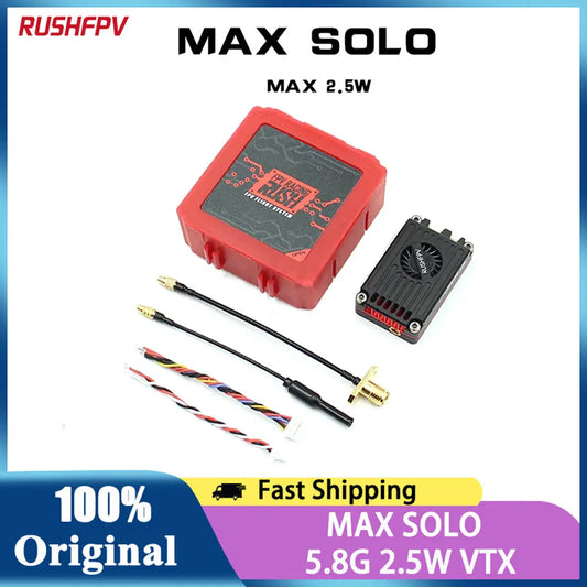 RUSHFPV RUSH MAX SOLO 5.8GHz 2.5W VTX 5.8G CNC Shell Built-In Cooling Fan