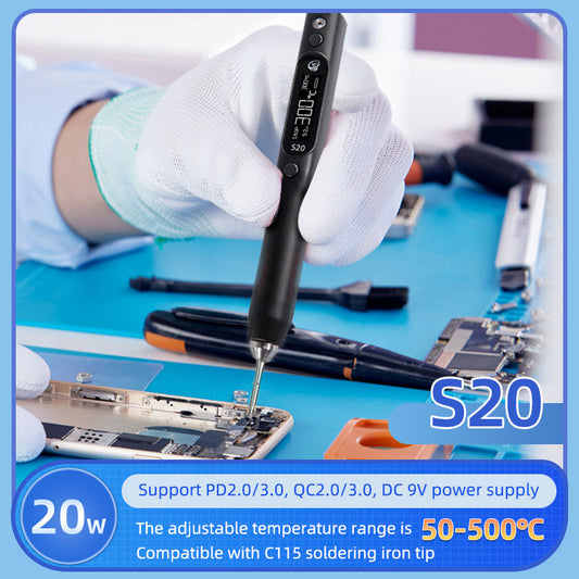 SEQURE S20 Nano Electric Soldering Iron Precision Electronic Mobile Phone Repair Tool Anti-Static Soldering Pen