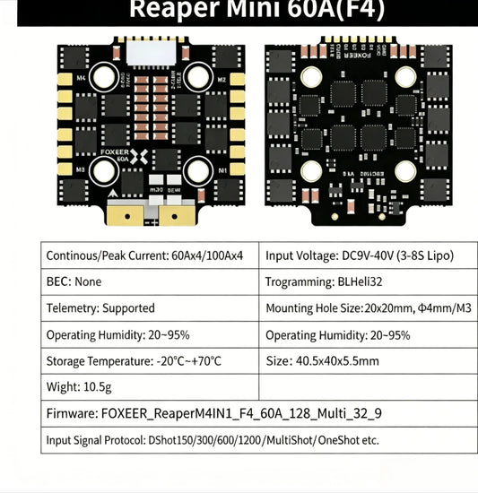 FOXEER Reaper F4 4IN1 ESC 45A 60A 65A