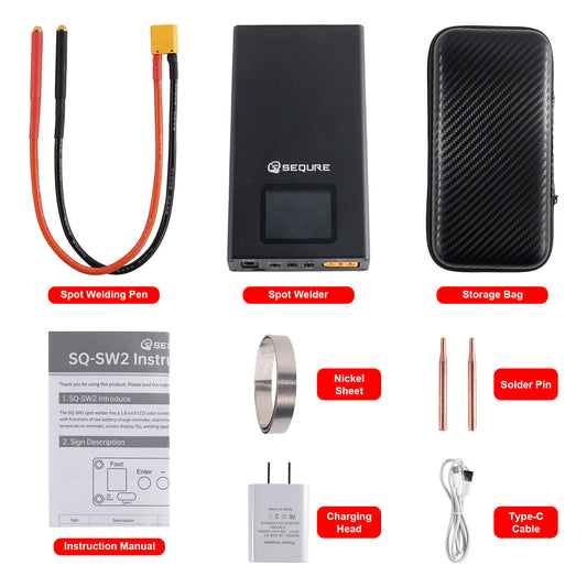 Tragbares, wiederaufladbares Mini-Punktschweißgerät SQ-SW2