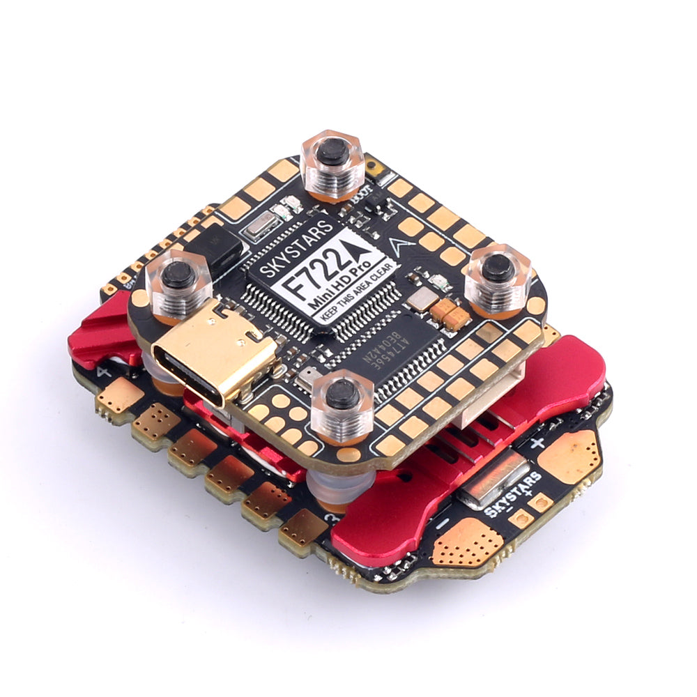 Skystars F7 Mini HD Pro FC 55A AM32 32 bits 3-6S 20×20 4 en 1 ESC FlyStack