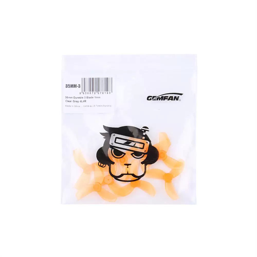 Gemfan 35mm-3 3-Blade PC Propeller 4Pairs 1.0mm