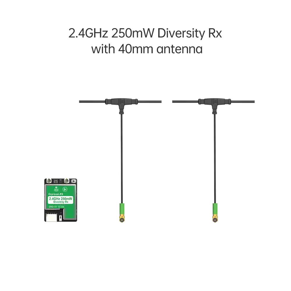 iFlight ELRS 2.4GHz/915MHz RX True Diversity Dual Antenna Receiver