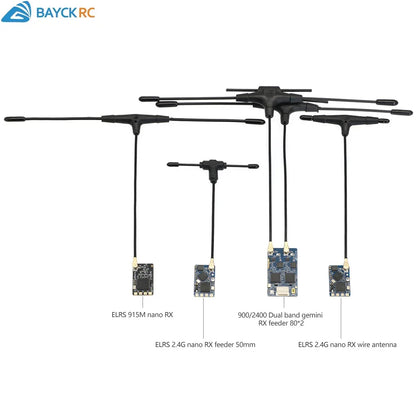 BAYCK ELRS 900MHz 2.4GHz 915M ELRS Dual Band Gemini Receiver