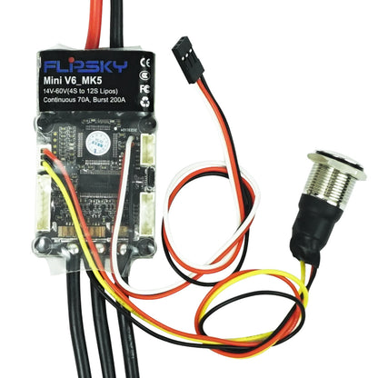 FLIPSKY Mini V6 MK5 With Power Button base on VESC_6_MK5 With Aluminum Anodized Heat Sink
