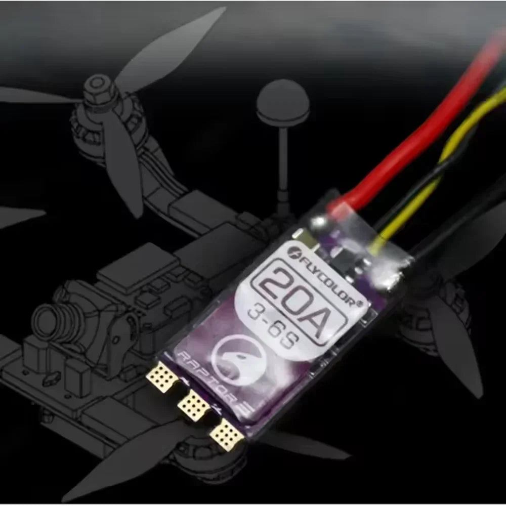 FLYCOLOR Raptor 5 20A 35A 45A 50A Multi-Rotor Brushless ESC