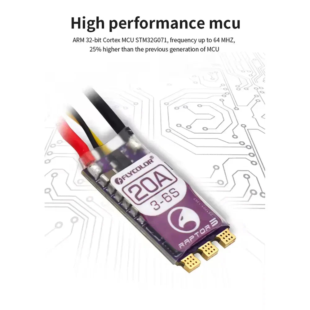 FLYCOLOR Raptor 5 20A 35A 45A 50A Multi-Rotor Brushless ESC