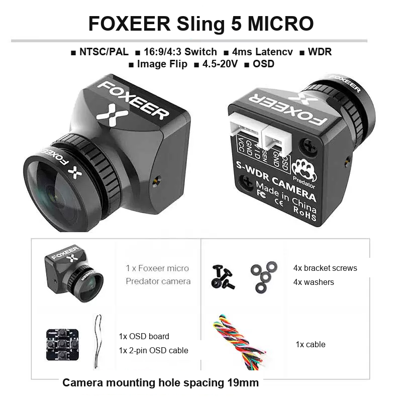 FOXEER Predator 5 NANO MICRO MINI FPV Camera