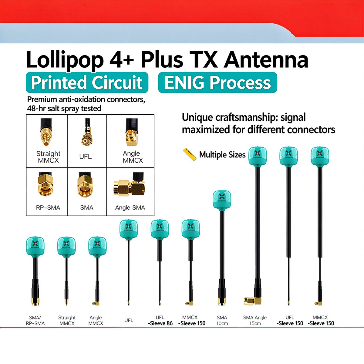 Foxeer Lollipop 4 Plus 4+ FPV Antenna 5.8G 2.6Dbi Omni Mini Antenna