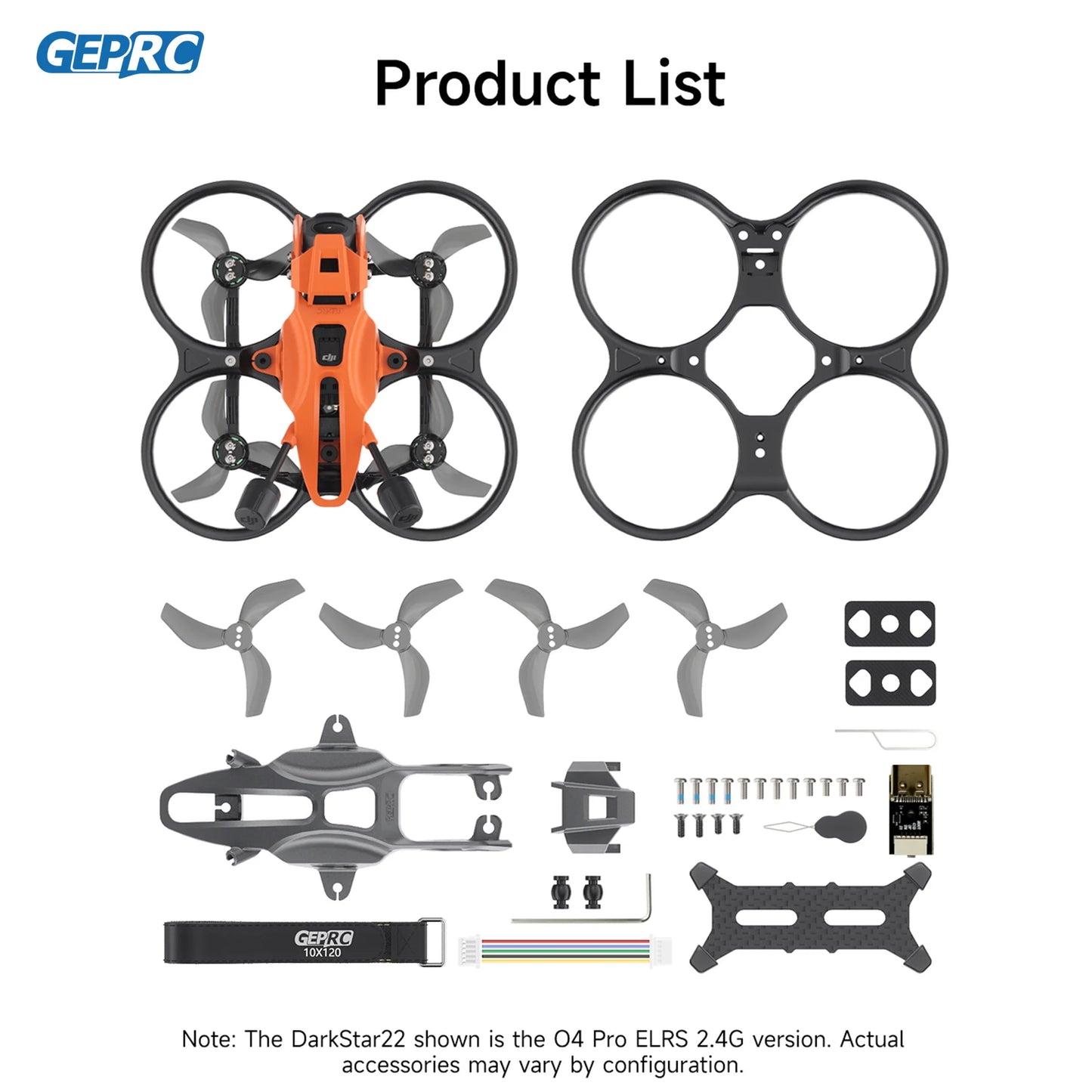GEPRC DarkStar22 FPV Quadcopter O4 Air Unit PRO