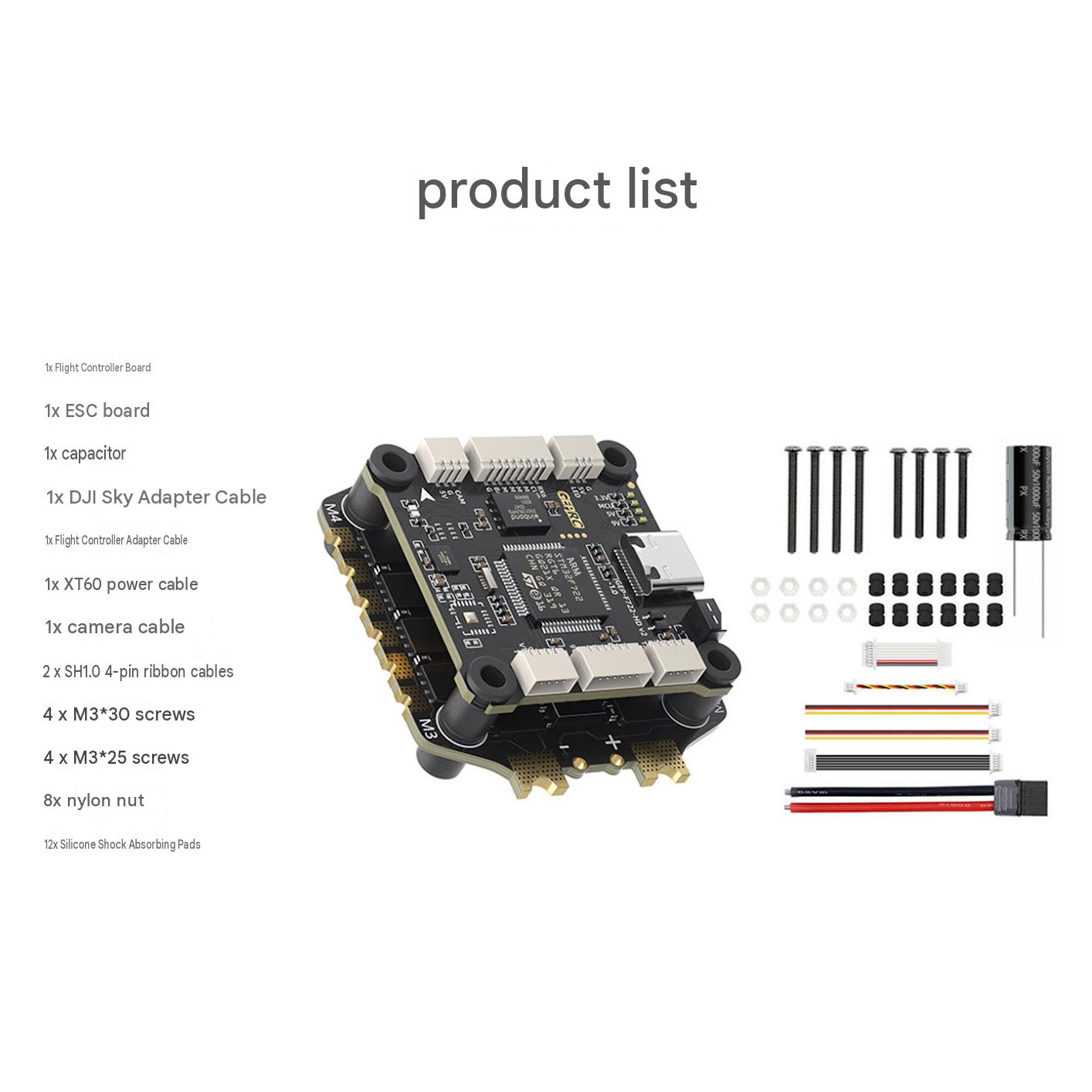 GEPRC TAKER F722 BLS 65A V2 Flying Tower - Plug and Play FPV Drone Accessories