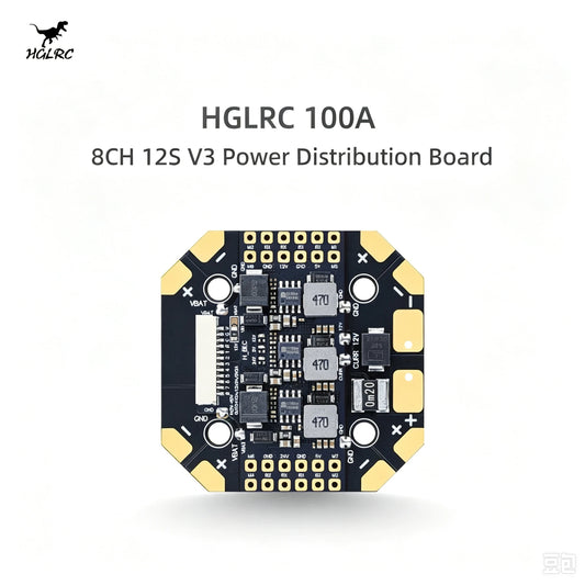 HGLRC 100A 8-Channel 12S V3 Power Distribution Board