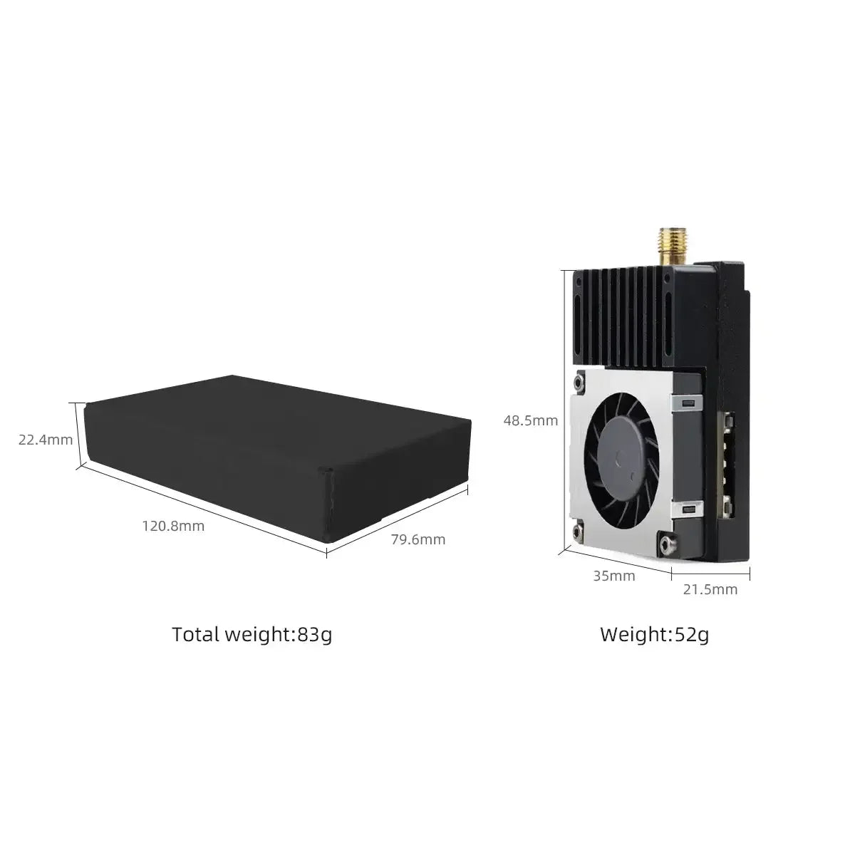 HGLRC 3.3G 5W FPV VTX 64CH