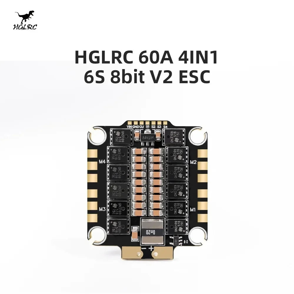 HGLRC 60A 4-in-1 ESC V2 8bit 2-6S