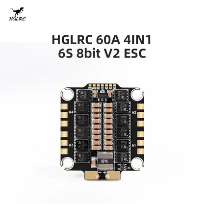 HGLRC 60A 4-in-1 ESC V2 8bit 2-6S