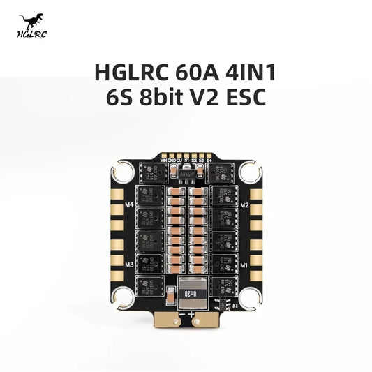 HGLRC 60A 4-in-1 ESC V2 8bit 2-6S