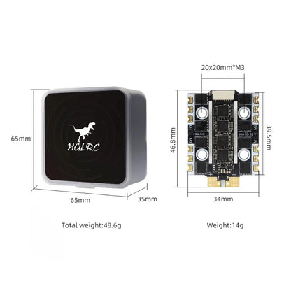 HGLRC 60A 4IN1 MINI ESC 3-8S 32-bit