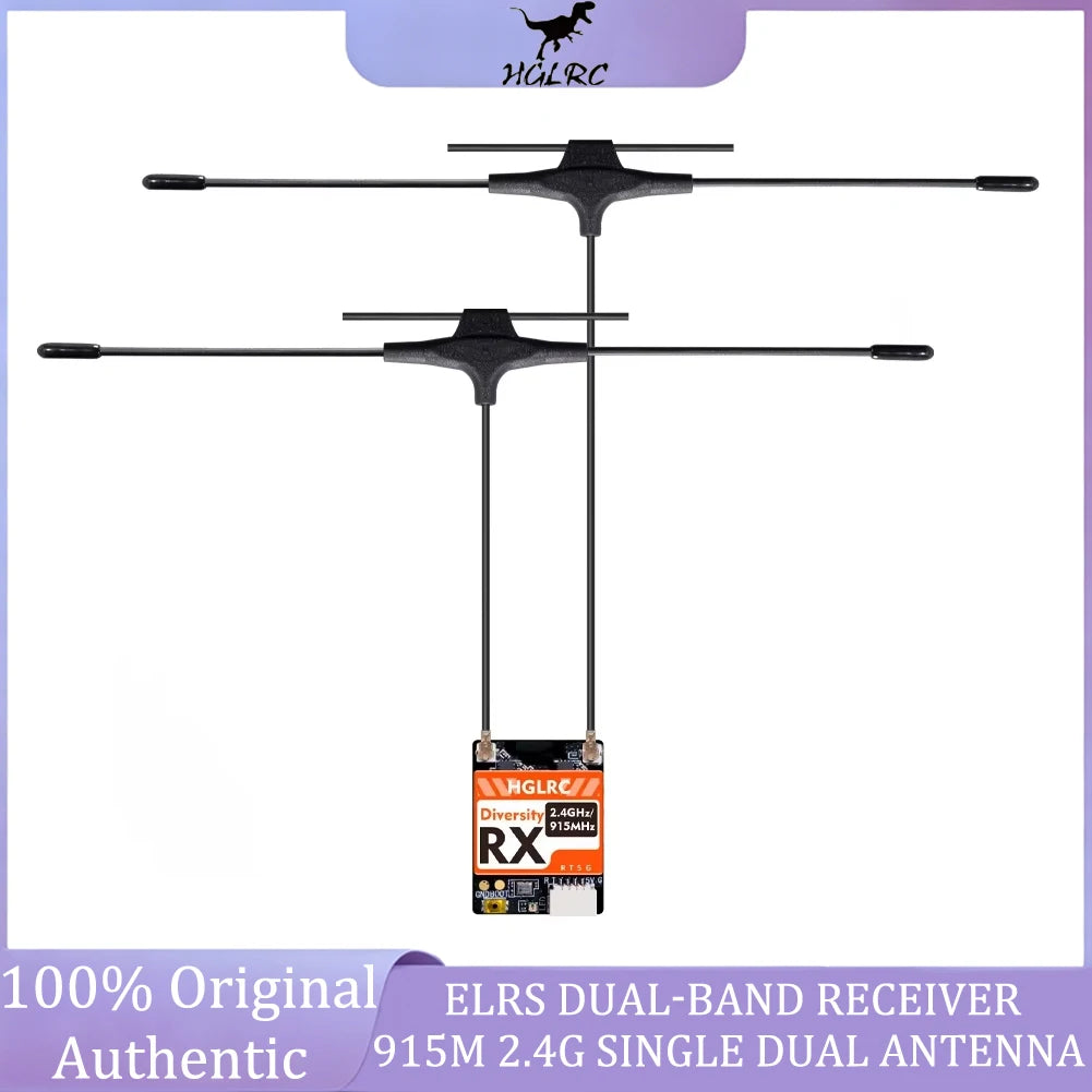 HGLRC ELRS 2.4G Diversity Receiver Dual Antenna