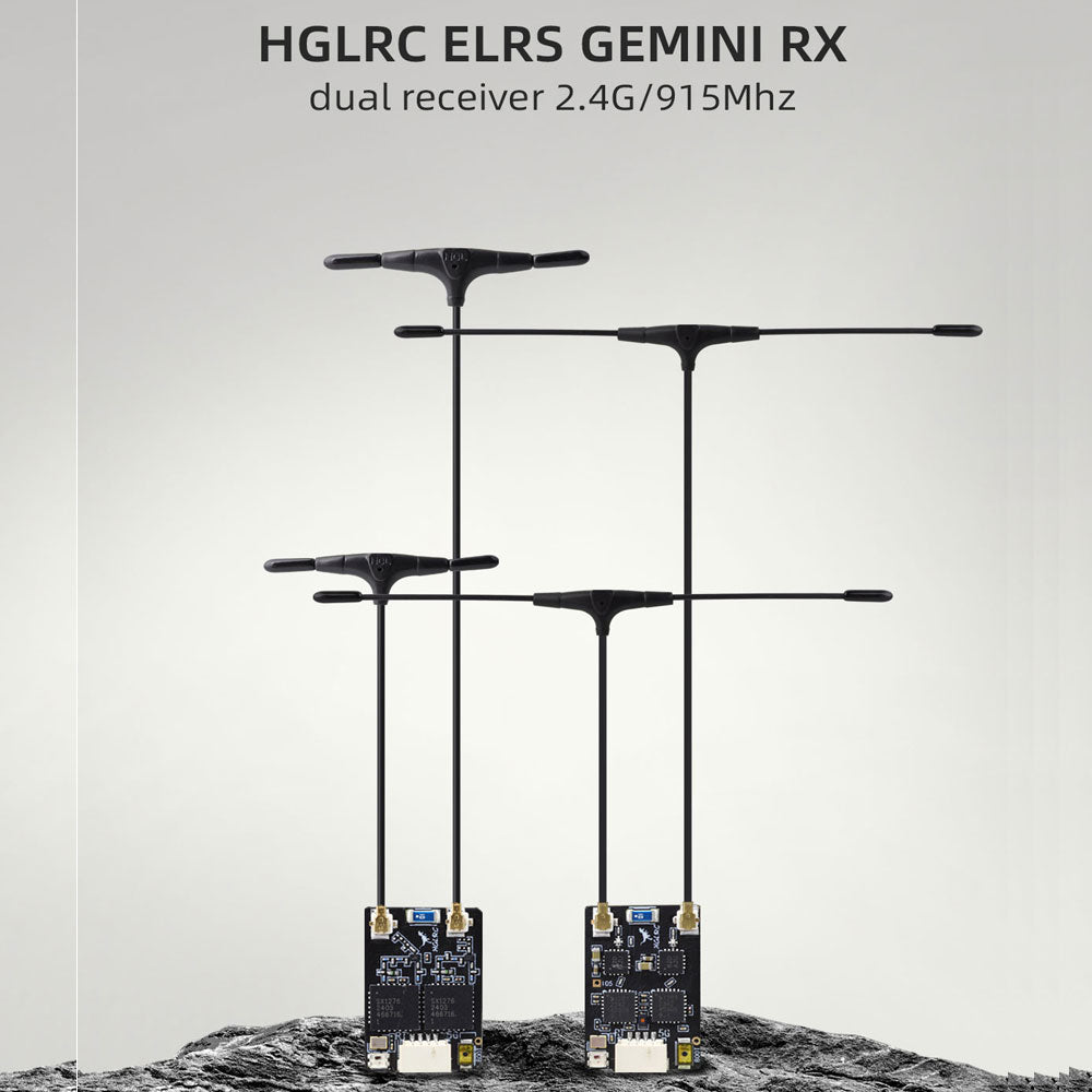 HGLRC ELRS GEMINI RX Doppelempfänger 2,4G/915Mhz