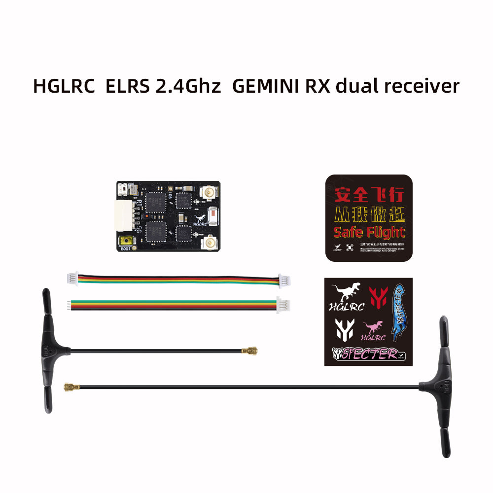 HGLRC ELRS GEMINI RX Doppelempfänger 2,4G/915Mhz