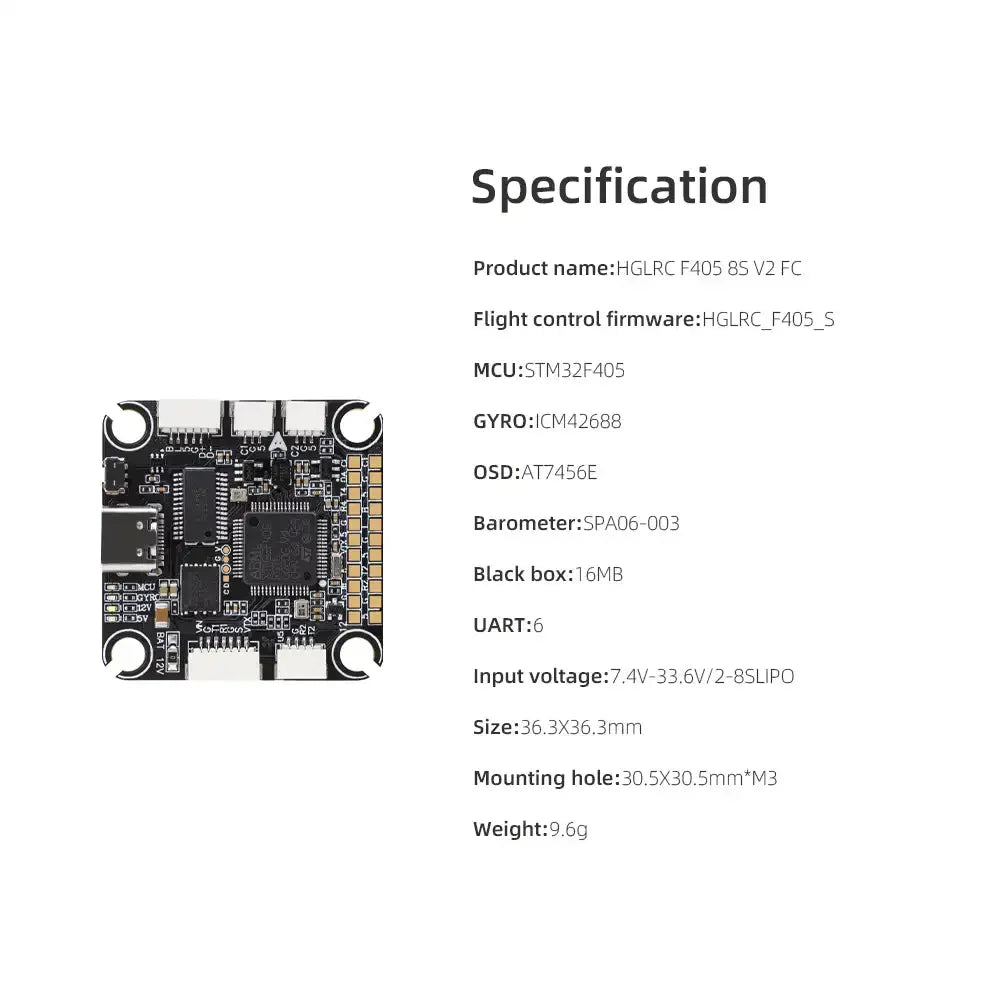 HGLRC F405 8S V2 Flight Controller