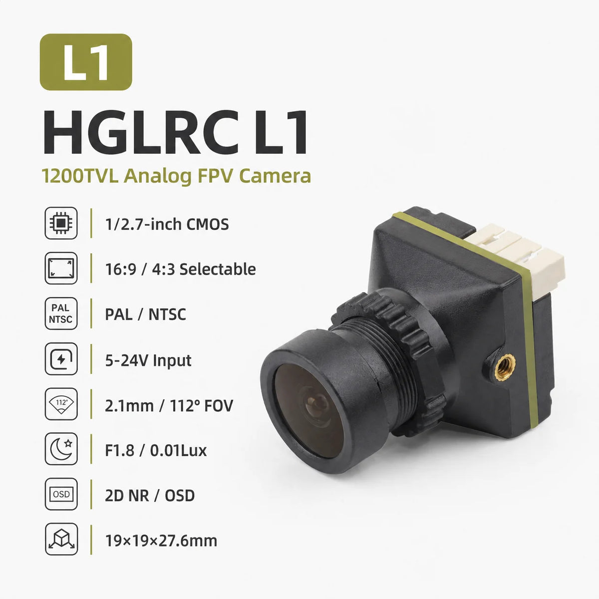 HGLRC L-Series L1 L2 L3 FPV Camera