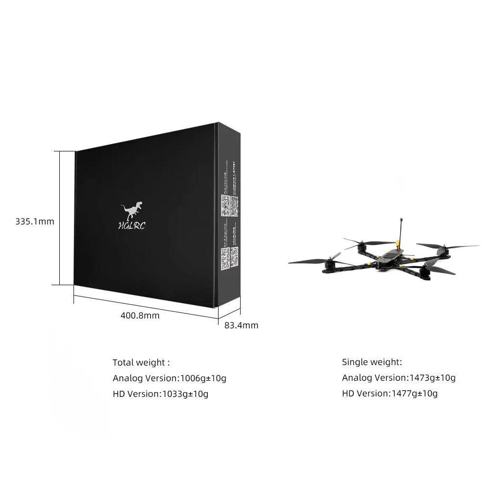 HGLRC MY10 3215 900KV Motor 2.5W VTX FPV Drone