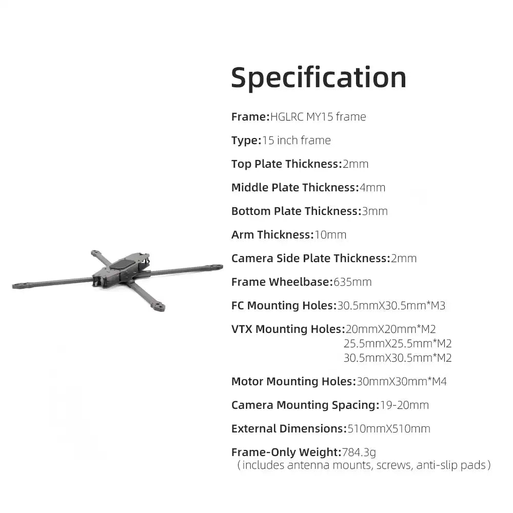 HGLRC MY15 15 Inch Frame Kit